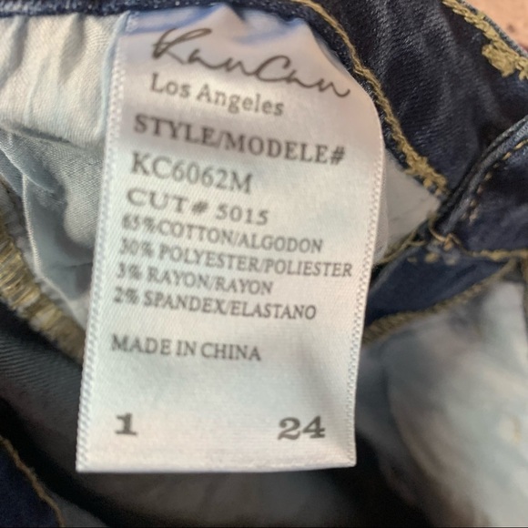 KanCan Light Wash Raw Hem Denim Mini Skirt - Picture 10 of 10